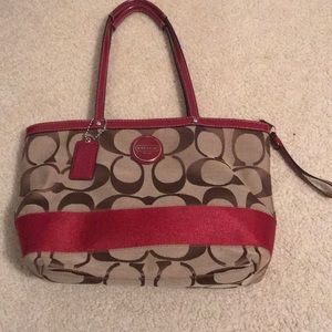 Classic Coach Purse- Red